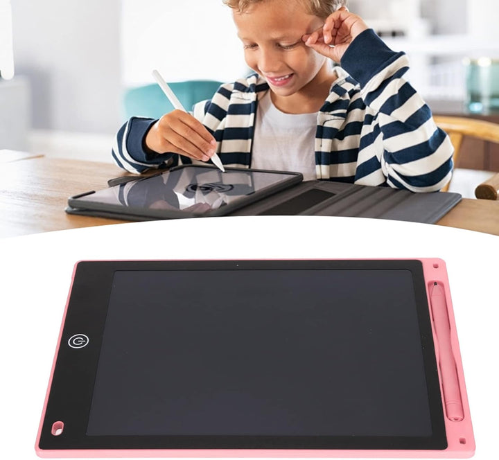 flexman 10 LCD Writing Board, Reusable Notebook with Stylus, 100,000 Times Doodle Board, for Kids Friends Family (Light Pink)_5_image