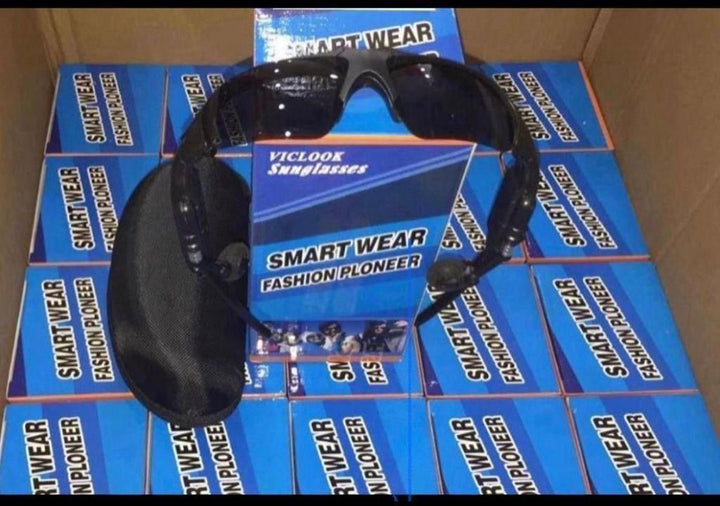 Smart Glasses Waterproof Tablets UV Sunglasses Black Lenses_3_image