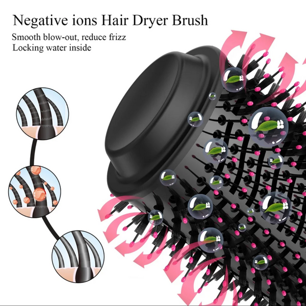 Brush Hair Dryer 3-in-1
